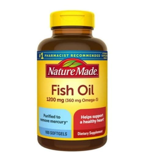 Complément Alimentaire Fish Oil NATURE MADE,1200mg, 240 et 300 gélules