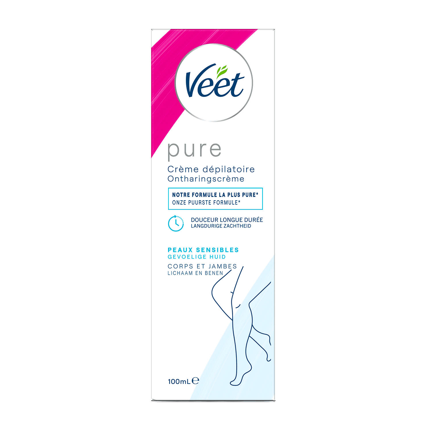 Crème dépilatoire pour peaux sensibles Jambes & Corps 100ml